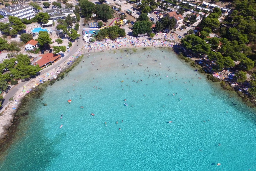 Plaža Slanica iz zraka
