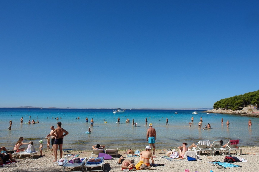 Kupanje na plaži Slanica